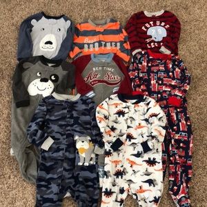 Carter’s 3T Footed Fleece PJ | PJ lot | EUC